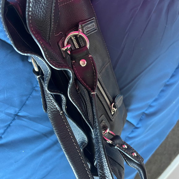 Coach | Black Leather Satchel Bag - Picture 10 of 12